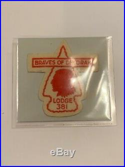 OA Lodge 381 Braves of Decorah 381A1 FELT Patch Rare Mint
