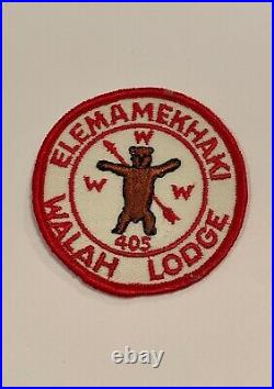 OA Lodge 405 Walah Elemamekhaki 405R1 Rare Mint Round Patch