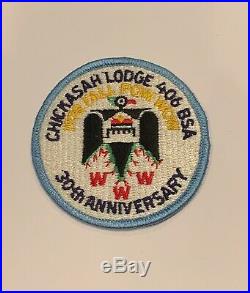 OA Lodge 406 Chickasah 406eR1978 Rare Mint Round Patch