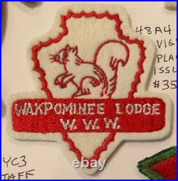 OA Lodge 48 Wakpominee 48A4 Vigil Plaque Issue Rare FELT Patch