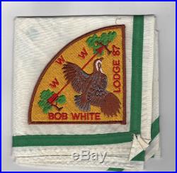 OA Lodge 87 Bob White P1 Pie Shaped Patch Georgia-Carolina Augusta GA CD100