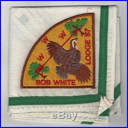OA Lodge 87 Bob White P1 Pie Shaped Patch Georgia-Carolina Augusta GA CD100