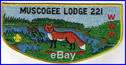 OA Muscogee Lodge 221 J2 Jacket Patch Indian Waters Council Columbia SC ZIG867