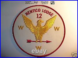 OA Nentico Lodge 12, J-1,1960s, TRS, Eagle Jacket Patch, JP, Broad Creek, Baltimore, MD