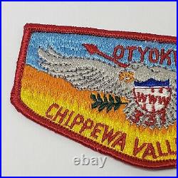 OA Otyokwa Lodge 337 1960s Eagle Flap Patch Chippewa Valley Council Wisconsin WI