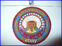 OA Shaginappi Lodge 61, R-2,1950s Patch, 73,156,233,244,501,635, Badger Council, WI
