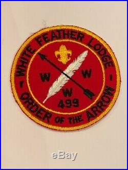 OA White Feather Lodge 499R1 Rare Mint Round Patch