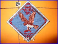 OA Yustaga Lodge 385 X-1,1950s Diamond RBR Osprey Patch, Gulf Coast Council, FL, AL