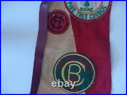 OA lodge 271 R1, X2, 4 Pine Tree Council camp patches 3 felt on cloth used