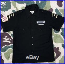 OG A Bathing Ape Boy Scout Patches Black Button up Shirt S Bape Kaws Bapesta Off