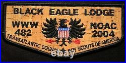 Oa Black Eagle Lodge 482 Bsa Transatlantic Council Noac 2004 Patch Cork Flap