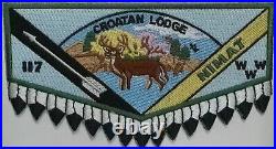 Oa Croatan Lodge 117 Bsa East Carolina Council Patch Nimat Deer Flap Mint