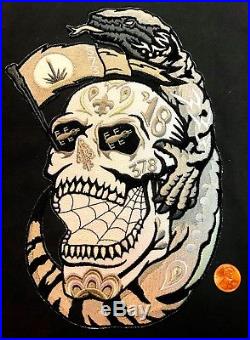 Oa Gila Lodge 378 Yucca 2018 Noac Day Of The Dead 9 Skull Delegate Jacket Patch