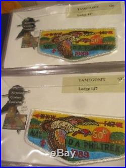 Oa Lodge 147 Tamegonit Patch Collection Reduced $$$ Lot #500 64 Pc Unit