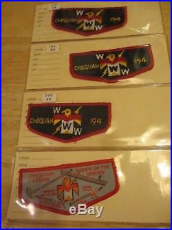 Oa Lodge 194 Chequah Patch Collection Reduced $$$ Lot #500 15 Pc Unit