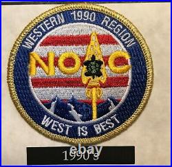 Oa Order Of The Arrow 100th Ann 2015 Noac Gold Mylar 4-patch Set #40 Of Only 200