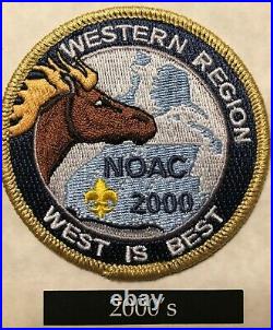Oa Order Of The Arrow 100th Ann 2015 Noac Gold Mylar 4-patch Set #40 Of Only 200