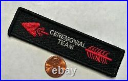 Oa Order Of The Arrow Boy Scouts Of America Ceremonial Team Black Sash Smy Patch