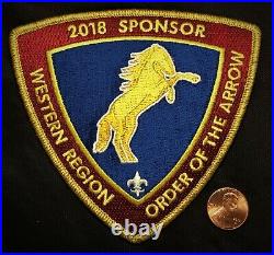 Oa Order Of The Arrow Bsa Boy Scout 2018 Western Region Gmy Patch $500 Sponsor