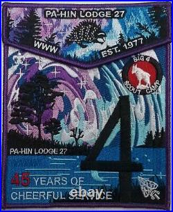 Oa Pa-hin Lodge 27 Bsa Big 4 Scout Camp 2016 45th Ann Service 2022 Noac 2-patch