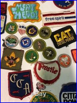 Old Boy Scout patches & Others Mixed Lot 7 Up, orange Crush, The Uncola 50+patch