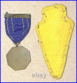 Old Bsa Boy Scouts Order Of The Arrow T E N Medal & Felt T E N Patch