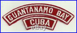 Old Rare Guantanamo Bay CUBA RWS Community Strip BSA Patch GTMO U. S. Navy Base