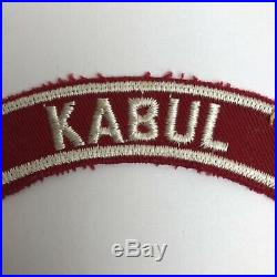 Old Rare Kabul Community Strip BSA Patch ABR Afghanistan Boy Scouts