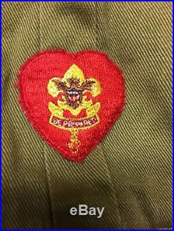 Older Long Island, NY Boy Scout uniform shirt with Life rank and patches OA