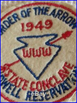 Order of the Arrow 1949 State Conclave OA Howell Reservation BSA Scout Patch