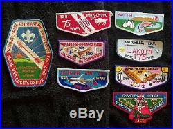 Order of the Arrow Lodge Flap Lot. Various Lodges Boy Scout Patches NOAC
