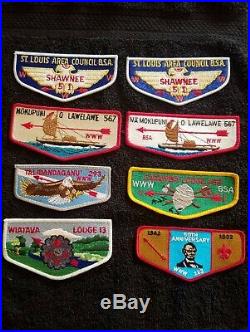 Order of the Arrow Lodge Flap Lot. Various Lodges Boy Scout Patches NOAC
