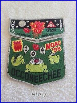 Order of the Arrow Occoneechee Lodge 104 1998 NOAC Delegate Patch Set OA / BSA