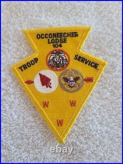 Order of the Arrow Occoneechee Lodge 104 A-4a Troop Service Award Patch