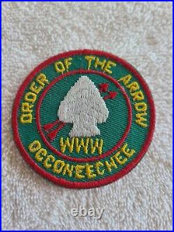 Order of the Arrow Vintage Occoneechee Lodge 104 R-3 Patch Round OA / BSA