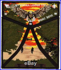 Otyokwa Lodge 337 NOAC 2018 OA Boy Scout Flap Patch Set Order of the Arrow BSA
