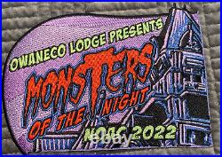Owaneco Lodge 313 NOAC 2022 Monsters patch set
