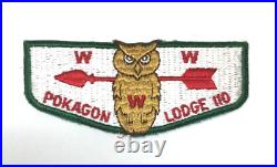 PATCH BSA Boy Scouts Pokagon Lodge 110 Red Arrow WWW Owl Flap