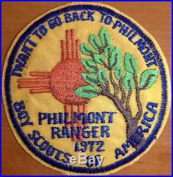 PHILMONT RANGER 1972 BACKPATCH PATCH Boy Scouts of America 6600