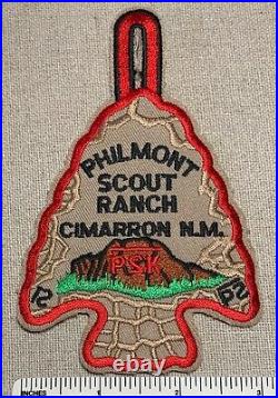 PHILMONT SCOUT RANCH 2000 P2K Red Border Boy Scout Arrowhead PATCH Cimarron NM
