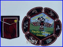 Pacific Harbors Council Nisqually OA 155 2017 Scout Jamboree Totem 7-Patch/2-pc