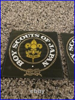 Pair Of Boy Scouts Of Japan Patches Never Mounted Brown