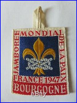 Patch Scout Jamboree 1947 Bourgogne France Boy Scout Subcamp