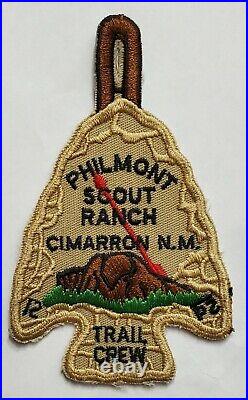 Philmont 1990s OA Trail Crew Arrowhead Patch with Sleeve
