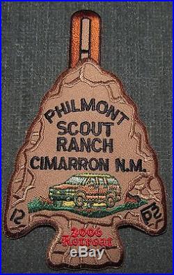 Philmont Scout Ranch 2006 Retreat Arrowhead Patch Plastic Back Twill Right MINT