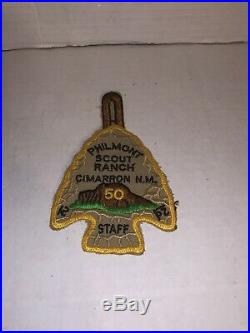 Philmont Scout Ranch 50 Rare Mint Patch STAFF rare patch BSA Boy Scouts patch