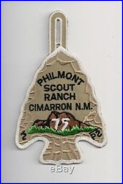Philmont Scout Ranch Cimarron N. M. Arrowhead 75th Anniversary Patch CM0025
