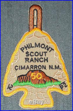Philmont Scout Ranch Cimarron New Mexico 50th Anniversary Arrowhead Patch PB
