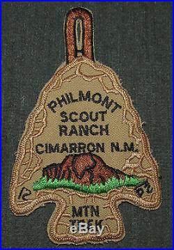 Philmont Scout Ranch N. M. Mountain Trek MTN TREK Arrowhead Patch Plastic Back