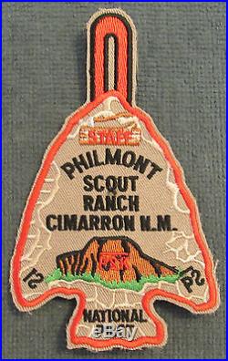 Philmont Scout Ranch Wood Badge National Pilot Staff Arrowhead Patch PB TL MINT